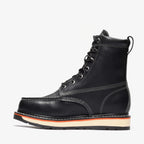 Bonanza Frontier Dual 8” Moc Toe Steel Toe Work Boot – Black - OriginalWestern.com