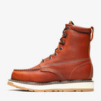 Bonanza Frontier Dual 8” Moc Toe Steel Toe Work Boot – Light Brown - OriginalWestern.com