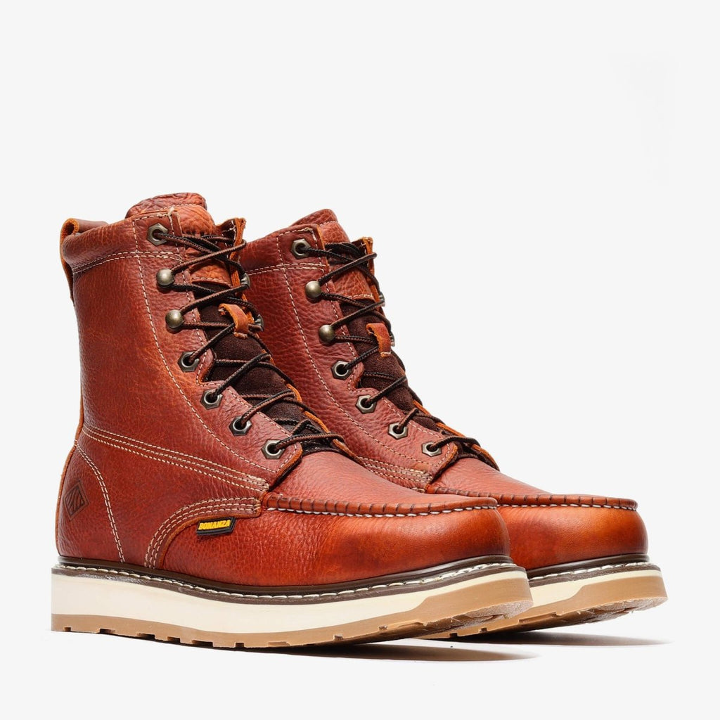 Bonanza Frontier Dual 8” Moc Toe Work Boot – Light Brown - OriginalWestern.com