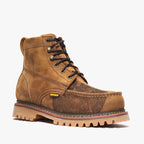 Bonanza Heritage Aztec 6” Moc Toe Work Boot – Brown - OriginalWestern.com