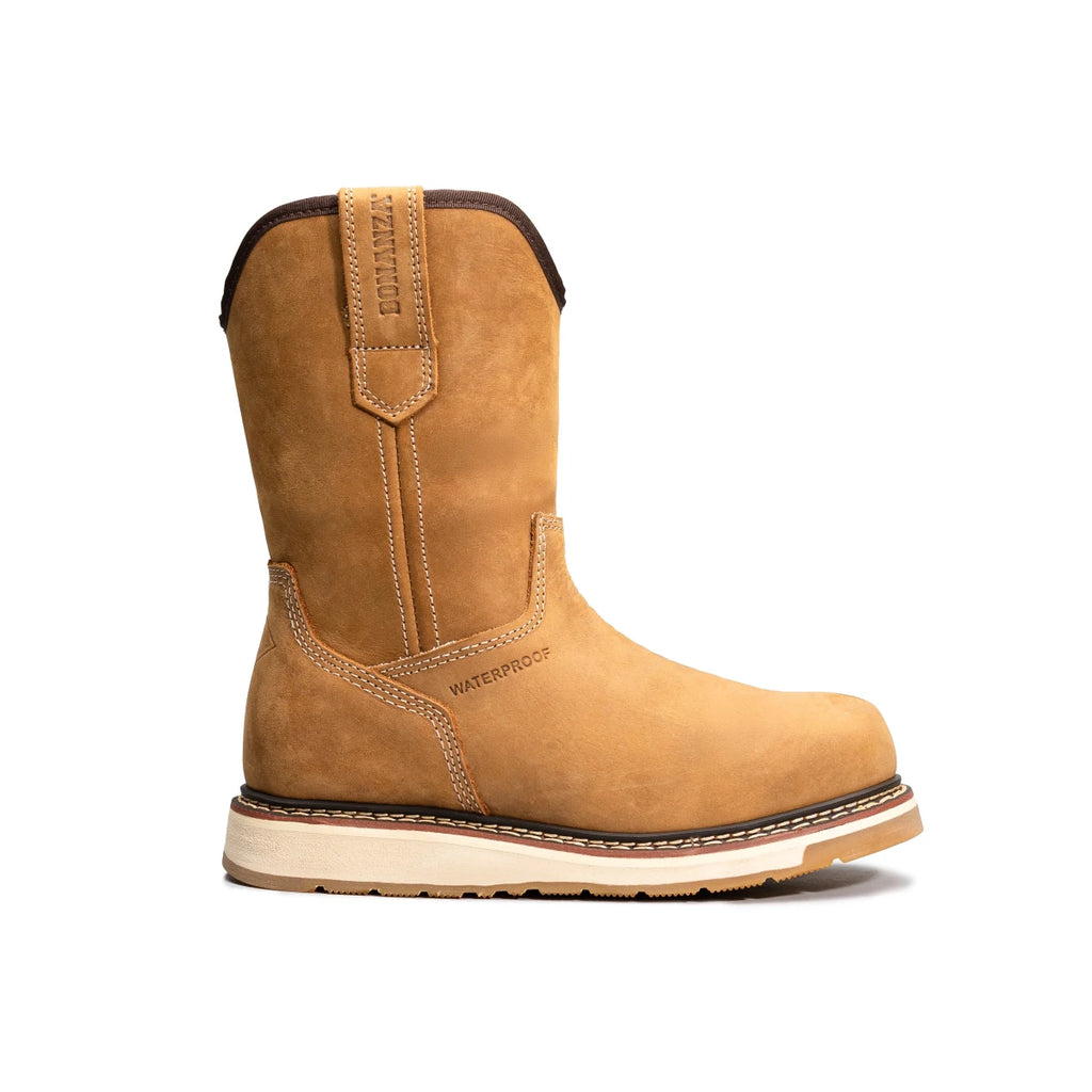 Bonanza Highland Dual 10” Wellington Waterproof Work Boots – Tan - OriginalWestern.com