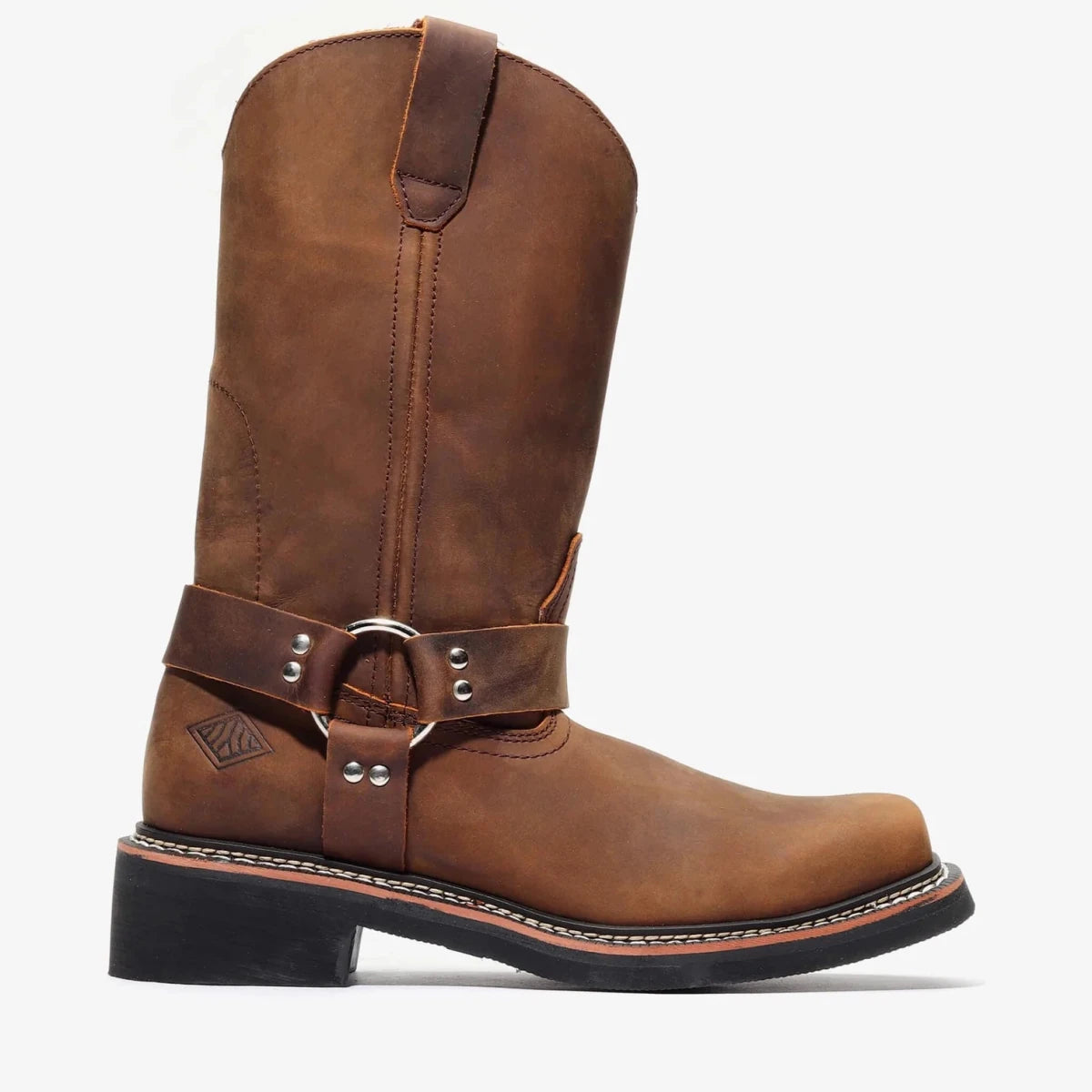 Bonanza Nomad 10” Harness Riding Work Boot – Crazy Brown - OriginalWestern.com