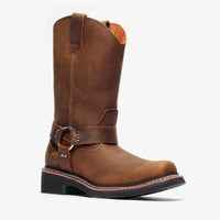 Bonanza Nomad 10” Harness Riding Work Boot – Crazy Brown - OriginalWestern.com