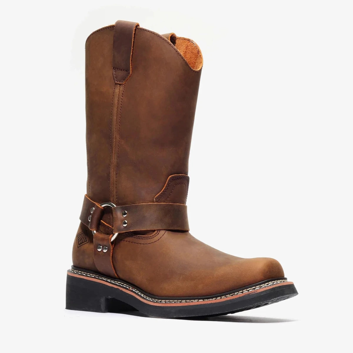 Bonanza Nomad 10” Harness Riding Work Boot – Crazy Brown - OriginalWestern.com