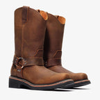 Bonanza Nomad 10” Harness Riding Work Boot – Crazy Brown - OriginalWestern.com
