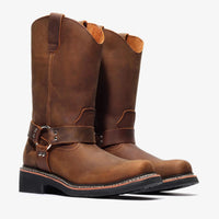 Bonanza Nomad 10” Harness Riding Work Boot – Crazy Brown - OriginalWestern.com