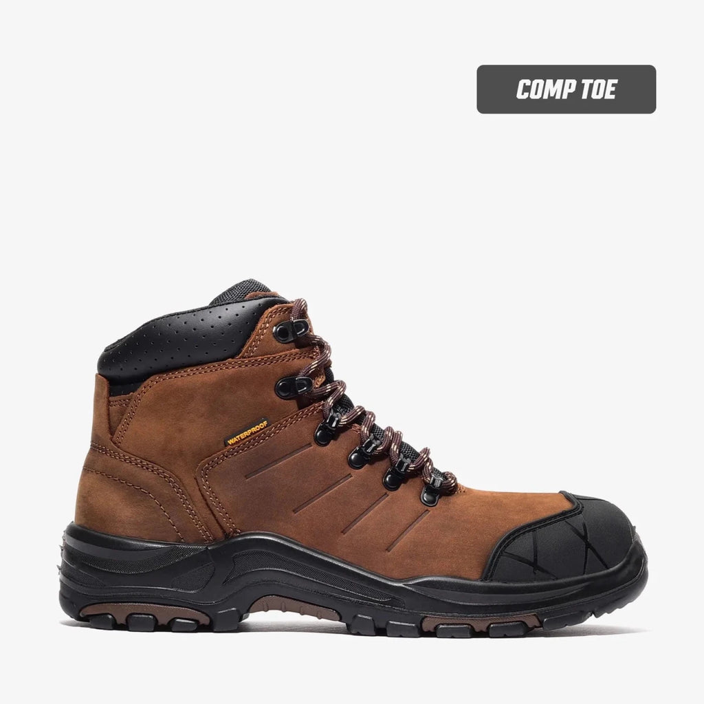 Bonanza Pro 6” Toe Guard Waterproof Work Boot – Brown - OriginalWestern.com