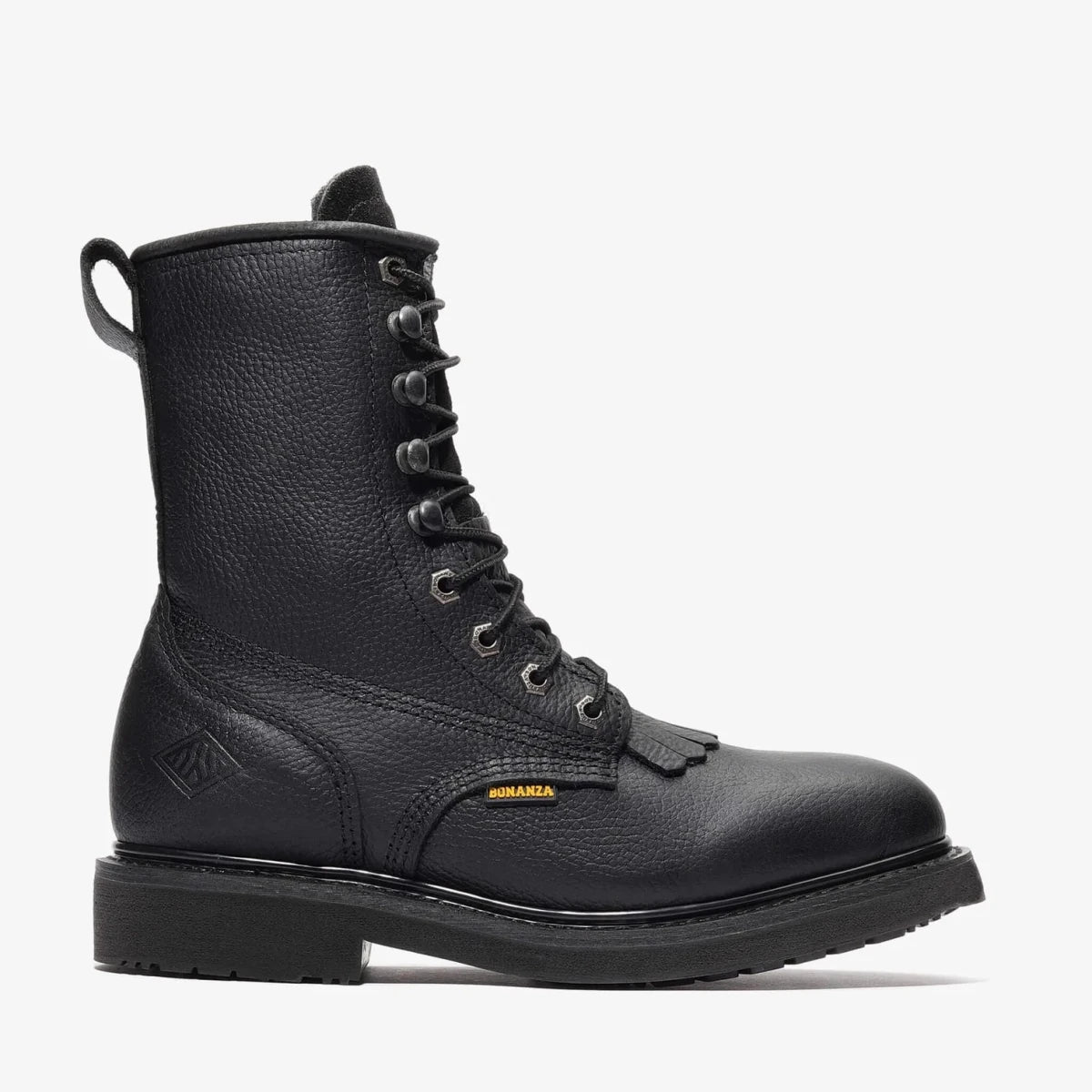 Bonanza Rancher 8” Lacer Work Boot – Black - OriginalWestern.com