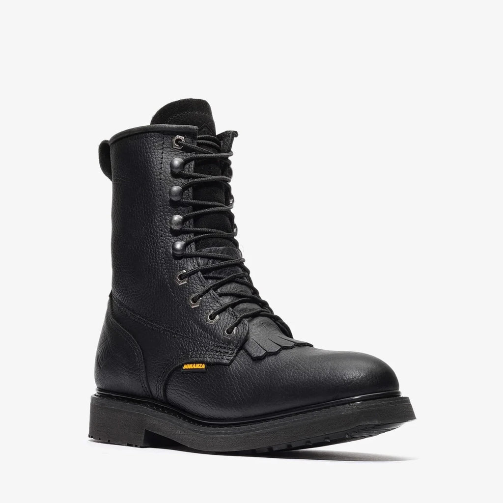 Bonanza Rancher 8” Lacer Work Boot – Black - OriginalWestern.com