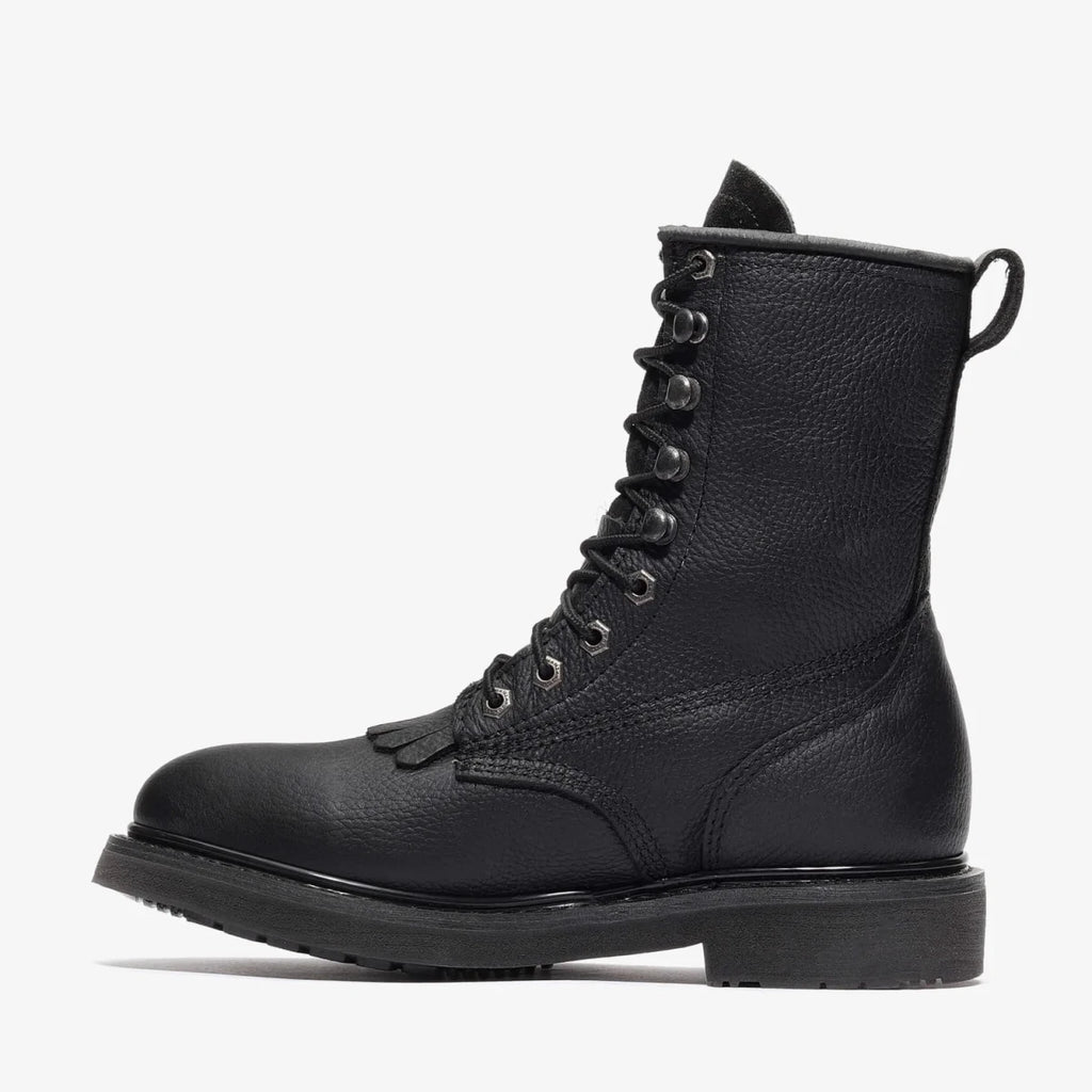 Bonanza Rancher 8” Lacer Work Boot – Black - OriginalWestern.com