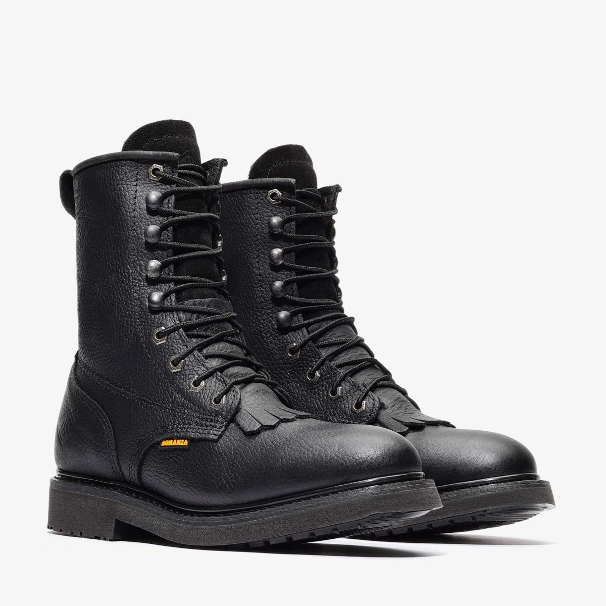 Bonanza Rancher 8” Lacer Work Boot – Black - OriginalWestern.com