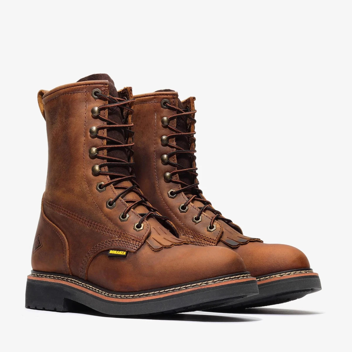 Bonanza Rancher 8” Lacer Work Boot – Crazy Brown - OriginalWestern.com