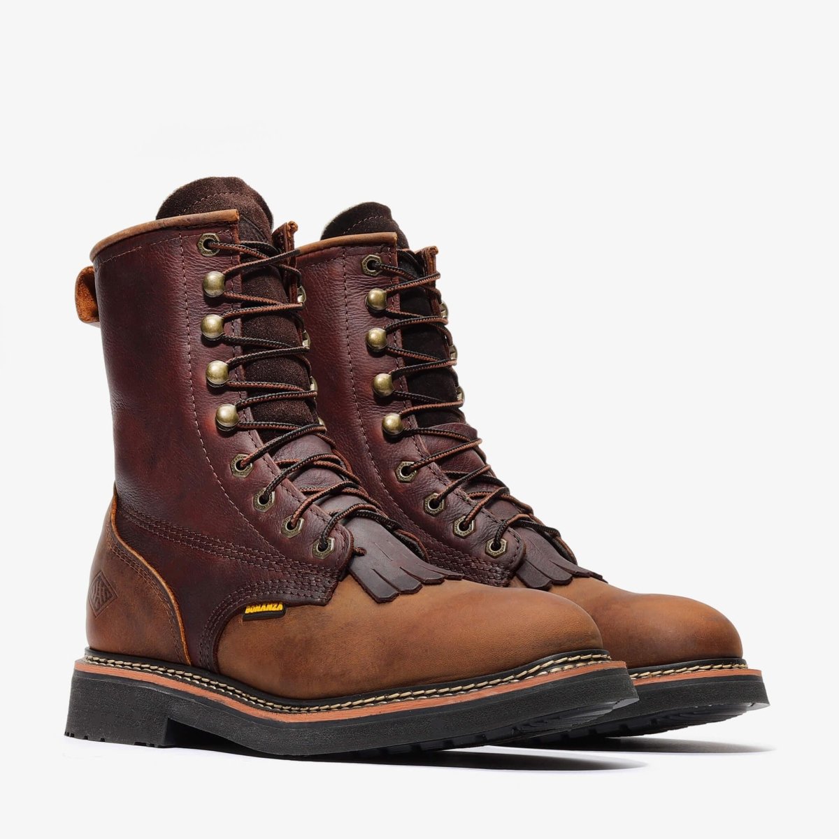 Bonanza Rancher 8” Lacer Work Boot – Dark Brown - OriginalWestern.com