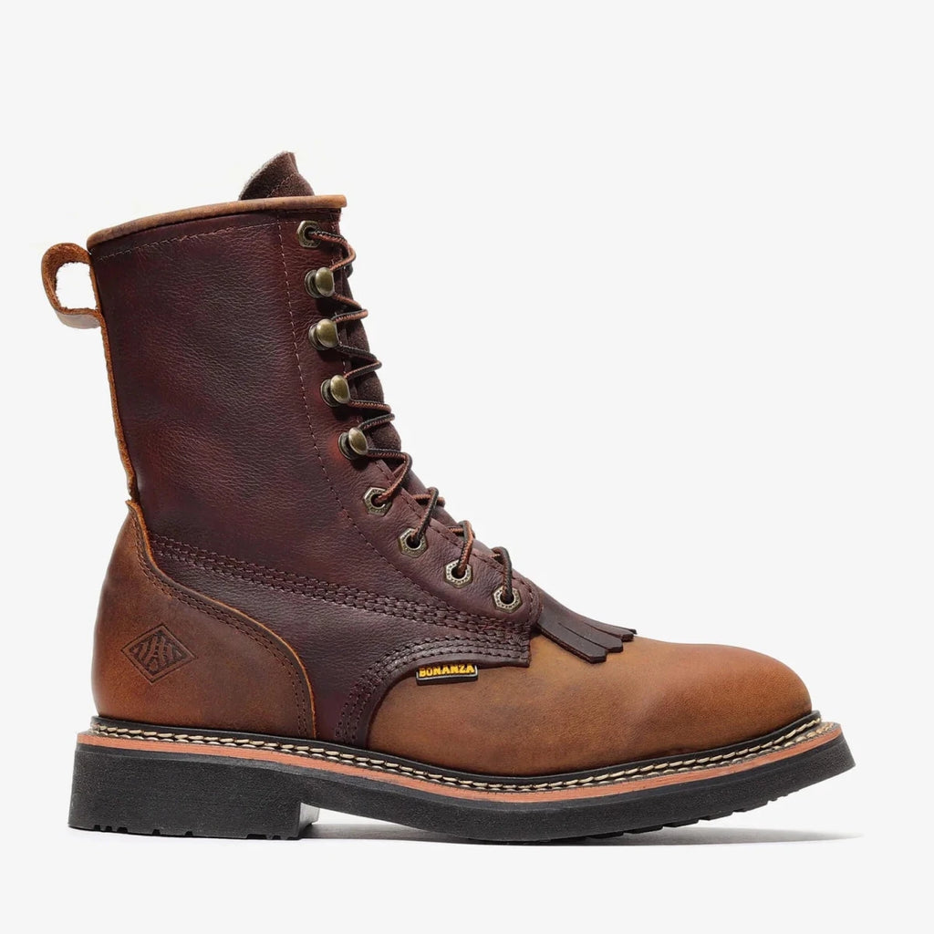 Bonanza Rancher 8” Lacer Work Boot – Dark Brown - OriginalWestern.com