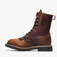Bonanza Rancher 8” Lacer Work Boot – Dark Brown - OriginalWestern.com