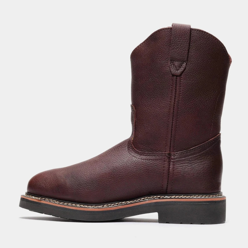 Bonanza Rancher Classic 10” Wellington Work Boot– Burgundy - OriginalWestern.com