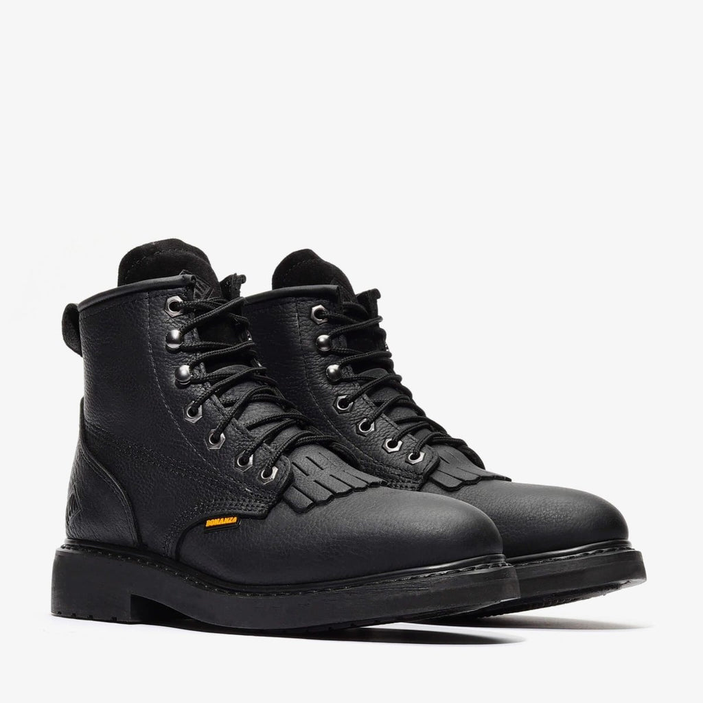 Bonanza Rancher Classic 6” Lacer Work Boot– Black - OriginalWestern.com
