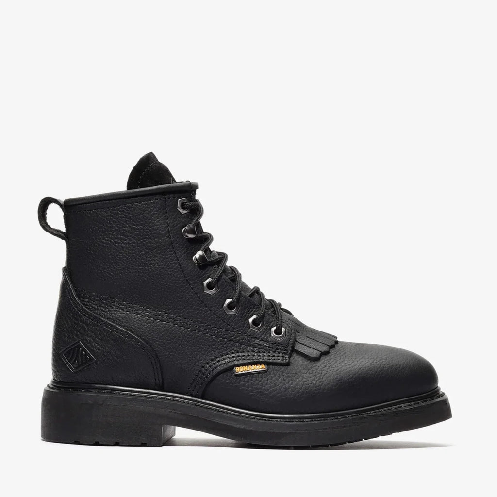 Bonanza Rancher Classic 6” Lacer Work Boot– Black - OriginalWestern.com
