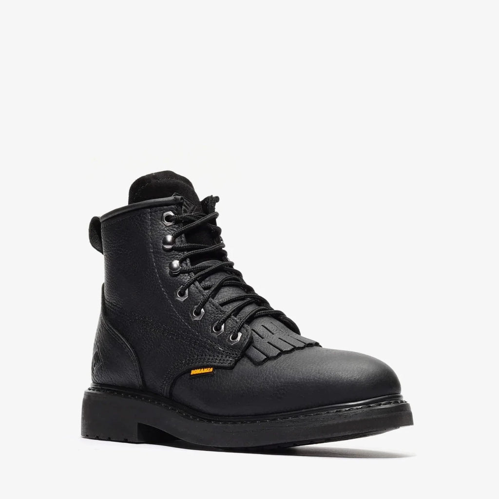Bonanza Rancher Classic 6” Lacer Work Boot– Black - OriginalWestern.com