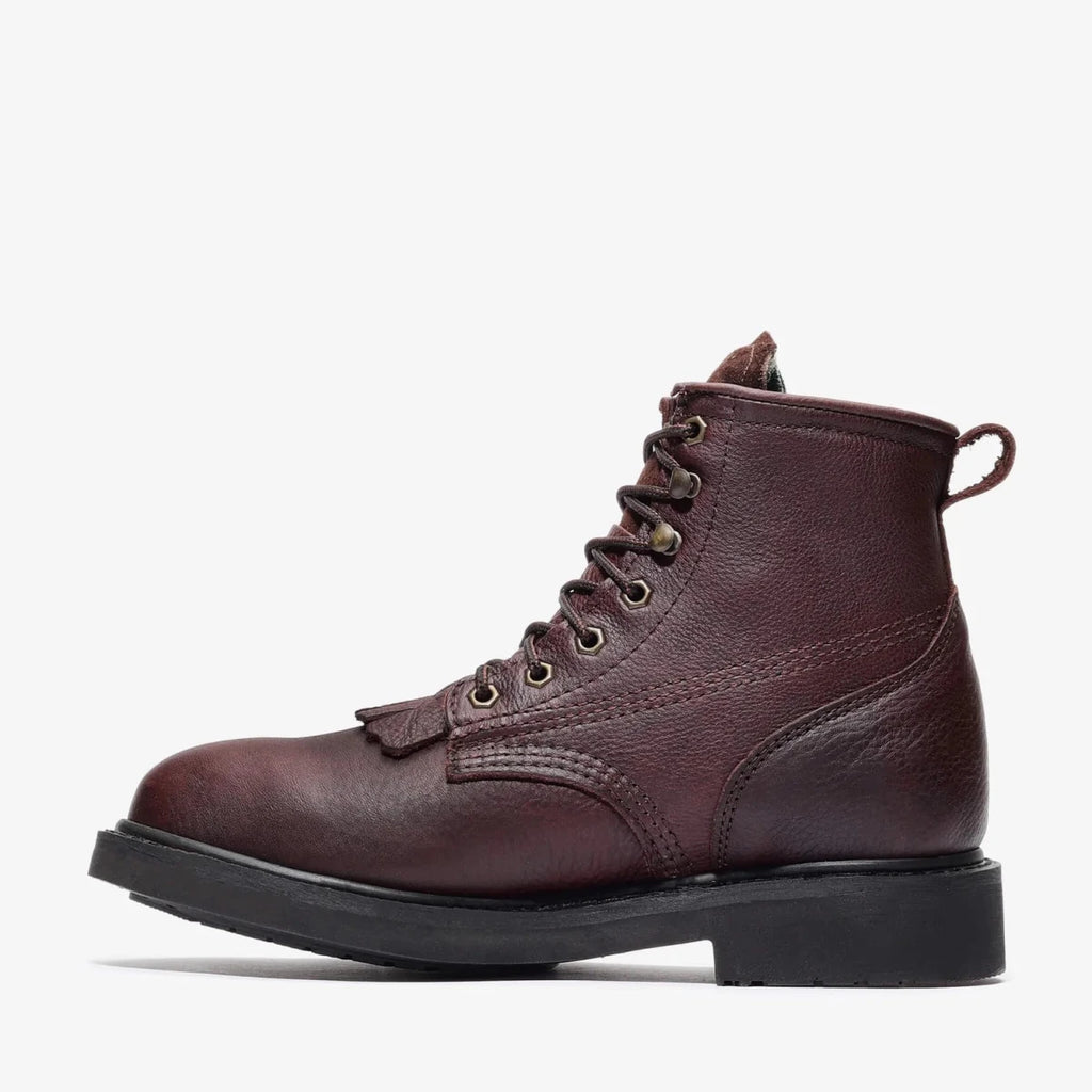 Bonanza Rancher Classic 6” Lacer Work Boot– Dark Brown - OriginalWestern.com