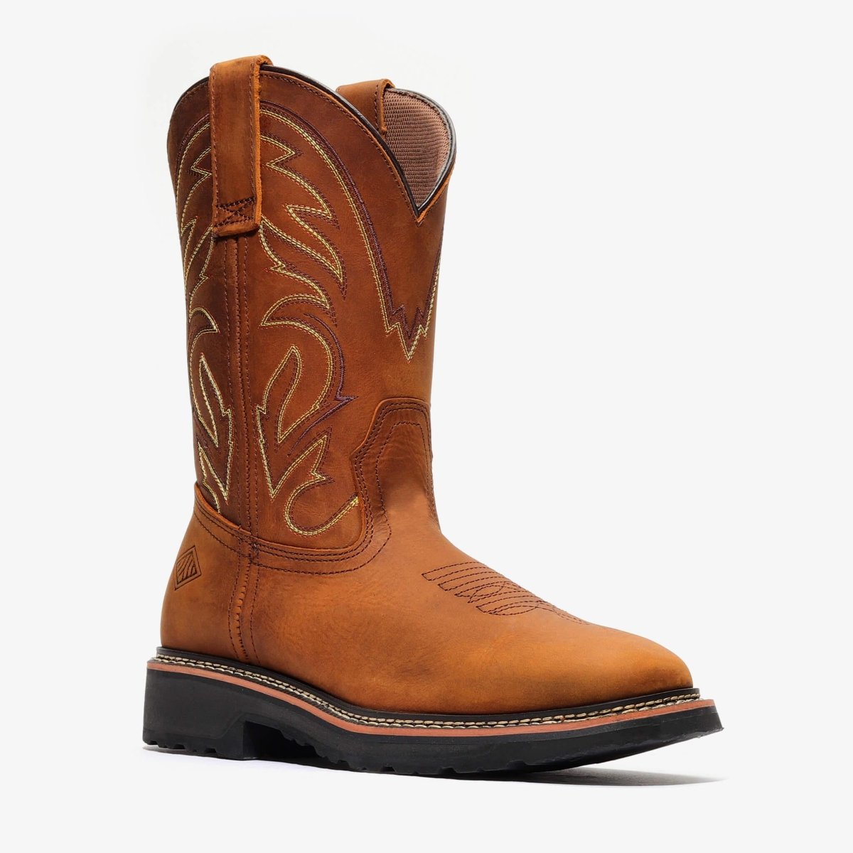 Bonanza Rancher Grit 12” Steel Toe Wellington Work Boots – Crazy Brown - OriginalWestern.com