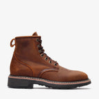 Bonanza Rancher Grit 6” Square Toe Lacer Work Boot– Crazy Brown - OriginalWestern.com