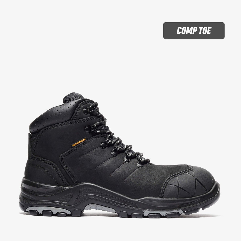Bonanza Ranger Pro 6” Toe Guard Waterproof Work Boot Composite Toe – Black - OriginalWestern.com