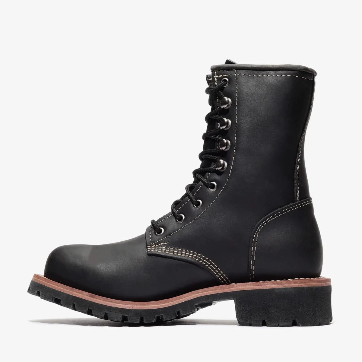 Bonanza Sierra 9” Logger Steel Toe Work Boot – Black - OriginalWestern.com