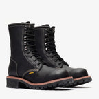 Bonanza Sierra 9” Logger Steel Toe Work Boot – Black - OriginalWestern.com