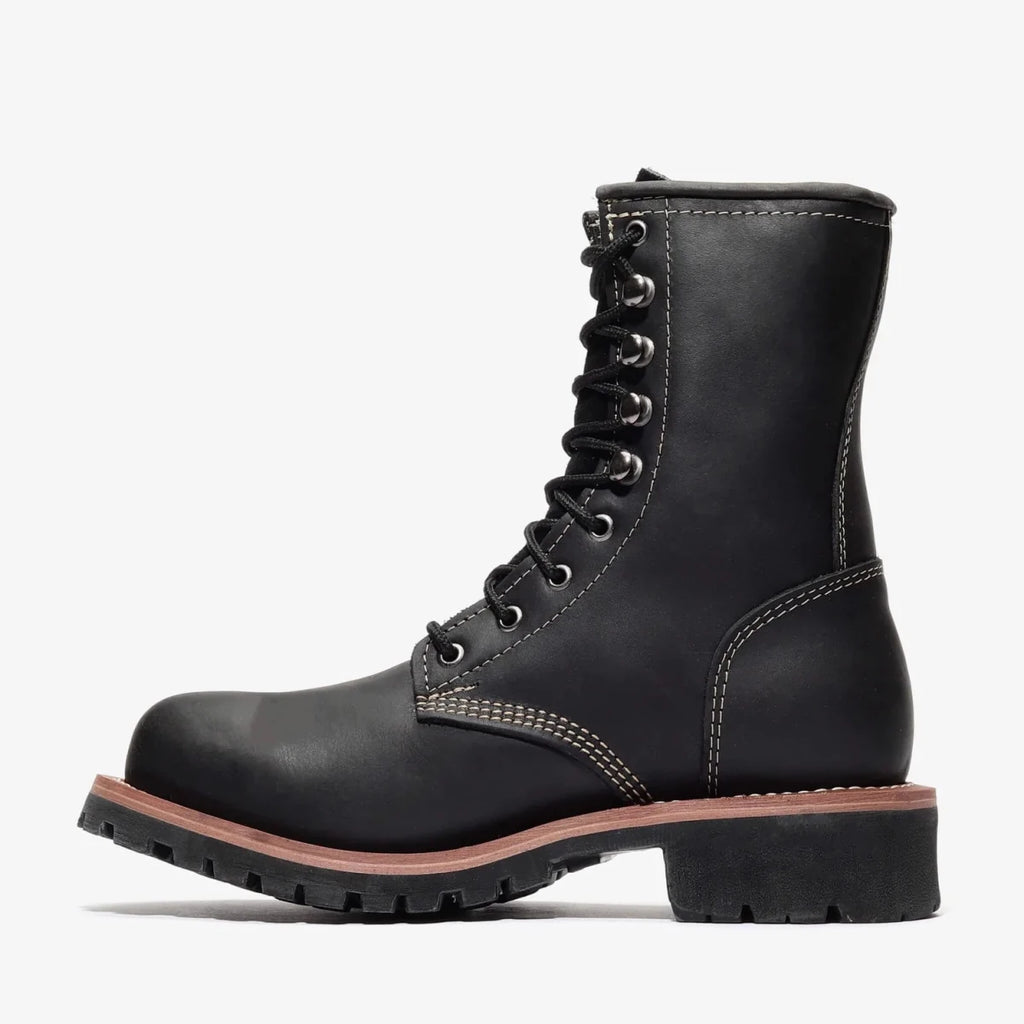 Bonanza Sierra 9” Logger Work Boot – Black - OriginalWestern.com