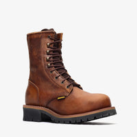 Bonanza Sierra 9” Logger Work Boot – Brown - OriginalWestern.com