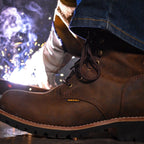 Bonanza Sierra 9” Logger Work Boot – Brown - OriginalWestern.com