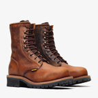 Bonanza Sierra 9” Logger Work Boot – Brown - OriginalWestern.com