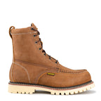 Bonanza Summit 8" Insulated Moc Toe (Steel Toe) Work Boots - Crazy Brown - OriginalWestern.com