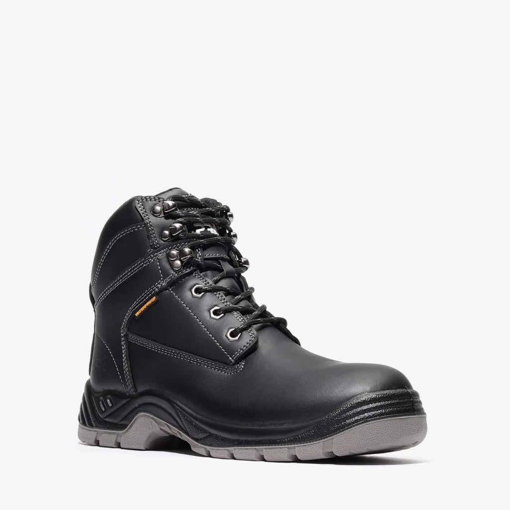 Bonanza Titan Pro 7” Plain Toe Waterproof Work Boot – Black - OriginalWestern.com