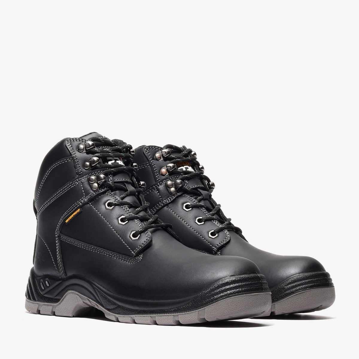 Bonanza Titan Pro 7” Plain Toe Waterproof Work Boot – Black - OriginalWestern.com