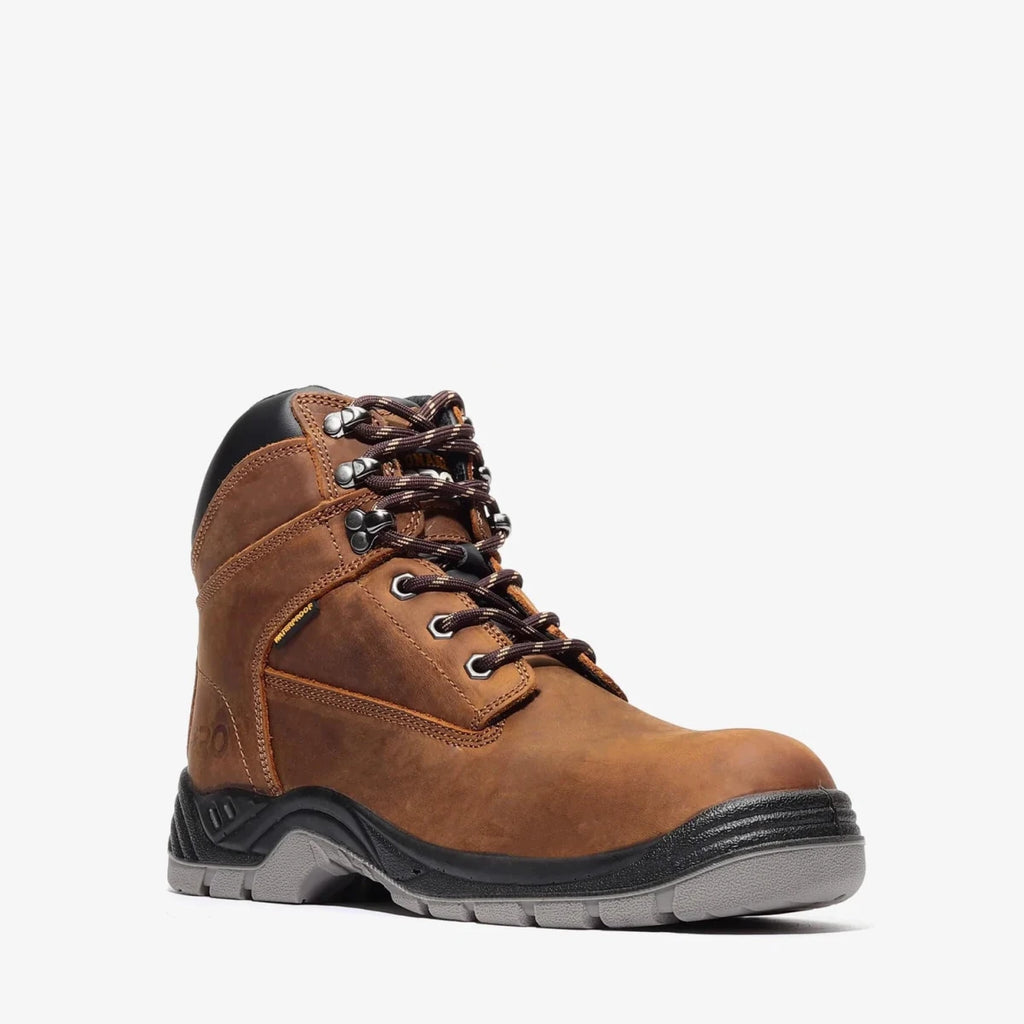Bonanza Titan Pro 7” Plain Toe Waterproof Work Boot – Brown - OriginalWestern.com