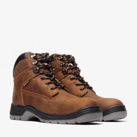 Bonanza Titan Pro 7” Plain Toe Waterproof Work Boot – Brown - OriginalWestern.com