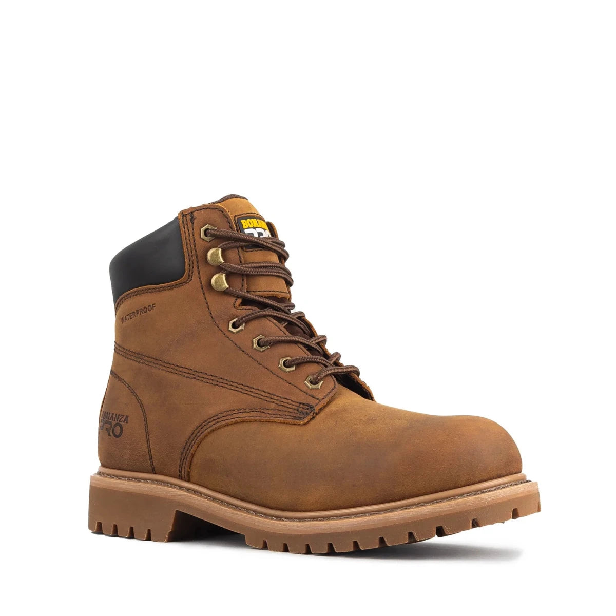 Bonanza Trailhead Pro 6” Waterproof Plain Toe Work Boot – Brown - OriginalWestern.com