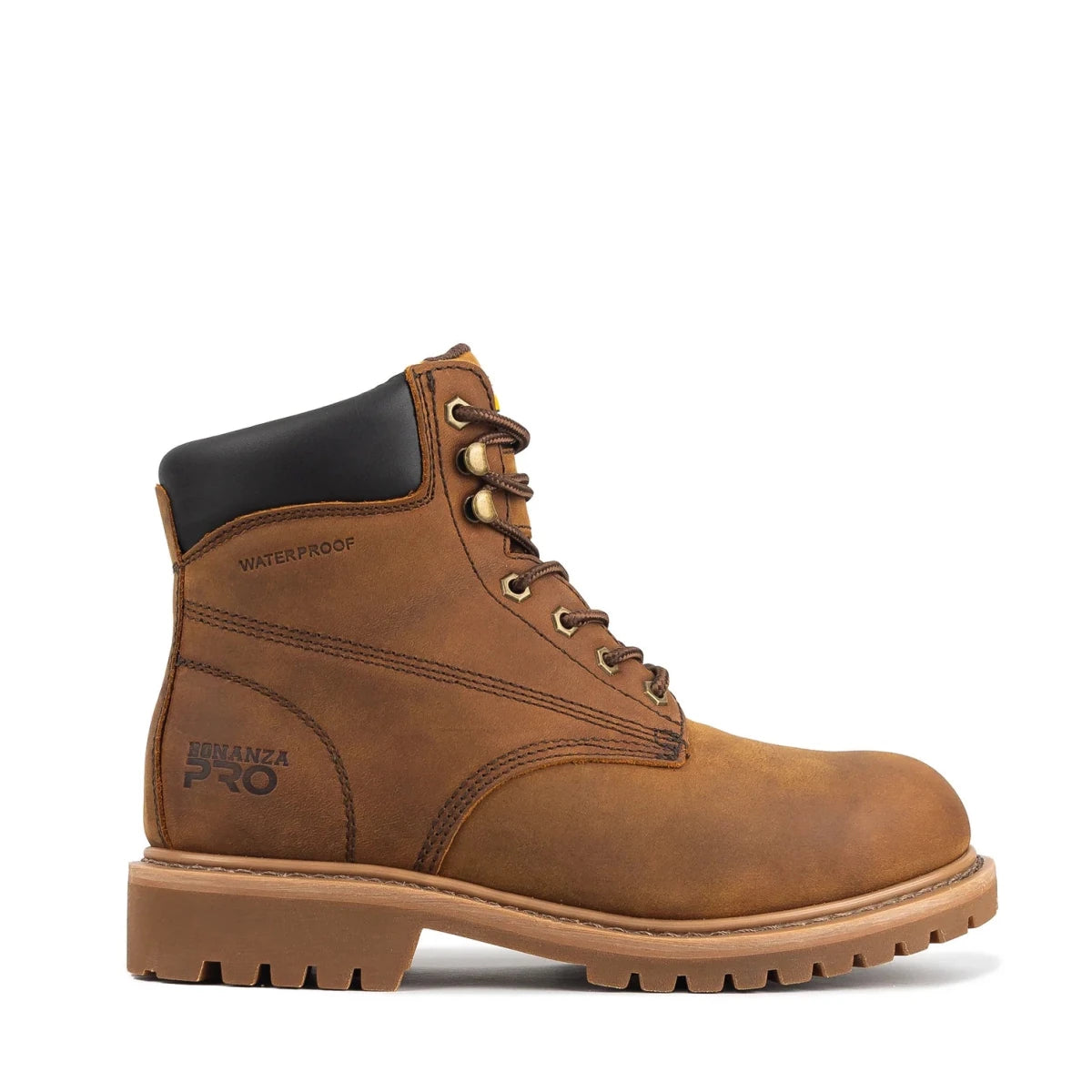 Bonanza Trailhead Pro 6” Waterproof Plain Toe Work Boot – Brown - OriginalWestern.com