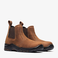 Bonanza Venture Pro 6” Chelsea Waterproof Composite Toe Work Boot – Brown - OriginalWestern.com