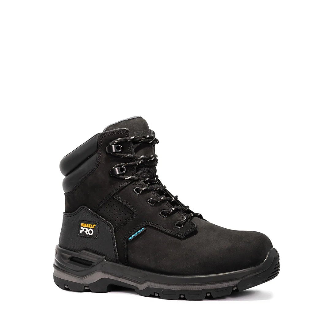 Bonanza Woodland Pro 7” Waterproof Work Boot–Black - OriginalWestern.com