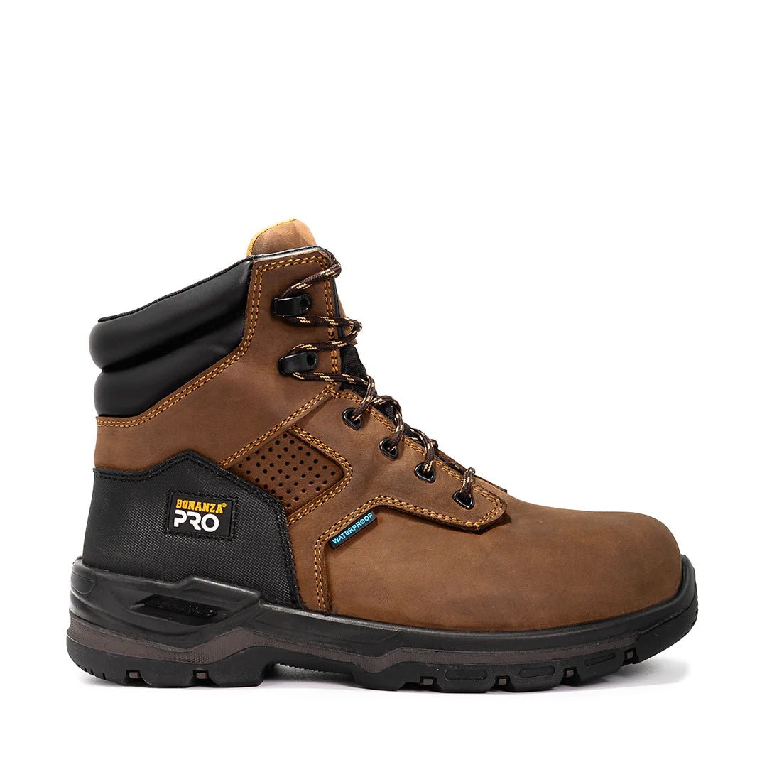Bonanza Woodland Pro 7” Waterproof Work Boot–Dark Brown - OriginalWestern.com