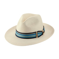 Brittoli COASTLINE Genuine Panama Straw Fedora - OriginalWestern.com