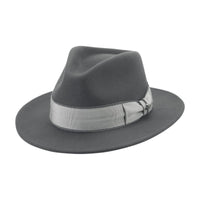 Brittoli FURORE Premium Australian Wool Felt Fedora - Ash - OriginalWestern.com