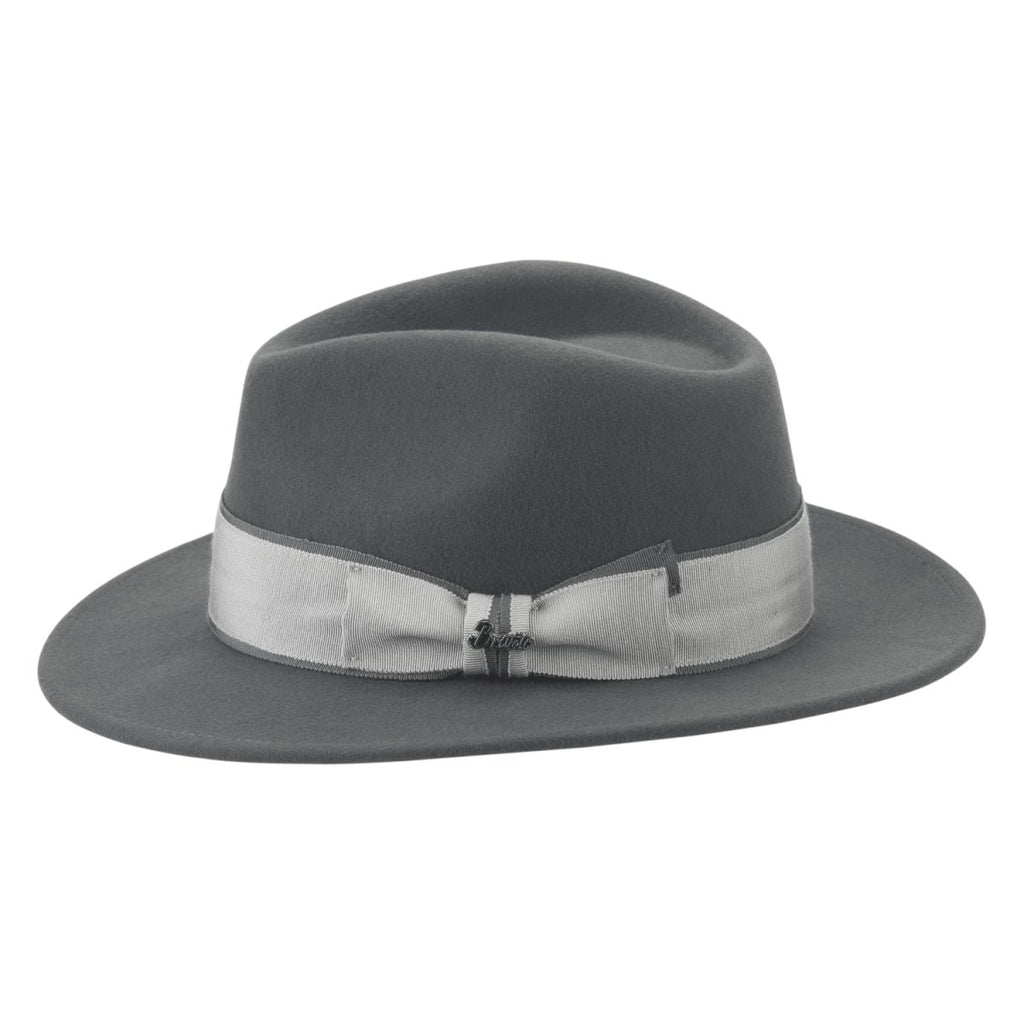 Brittoli FURORE Premium Australian Wool Felt Fedora - Ash - OriginalWestern.com