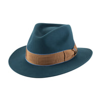 Brittoli FURORE Premium Australian Wool Felt Fedora - Turquoise - OriginalWestern.com