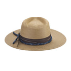 Brittoli PALERMO Paper Braid Straw Fedora - Pecan - OriginalWestern.com