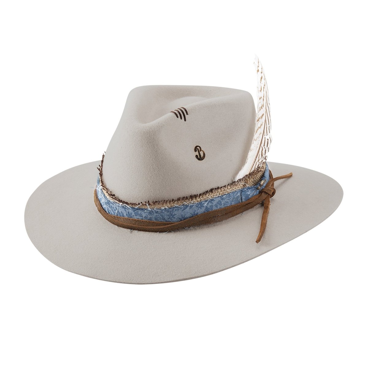 Brittoli UNDER PRESSURE Premium Wool Felt Fedora Hat - Buckskin - OriginalWestern.com