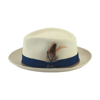 Brittoli VENTURA Genuine Panama Straw Trilby - Natural - OriginalWestern.com